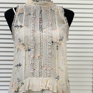 All Saints halter floral dress Size:US 0. Beige multicolor.